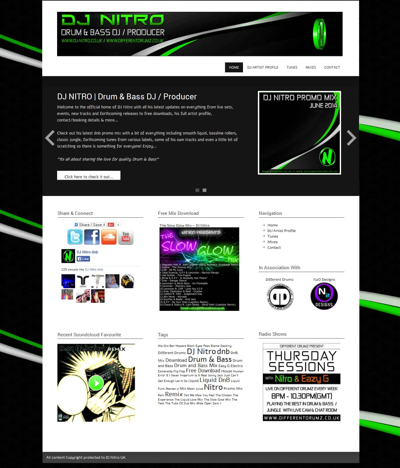 DJ Nitro Website