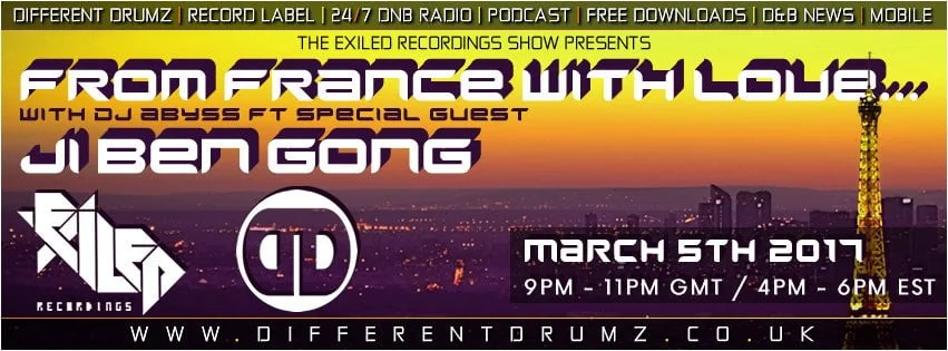 Exiled Recordings Show with Ji Ben Gong FB Cover