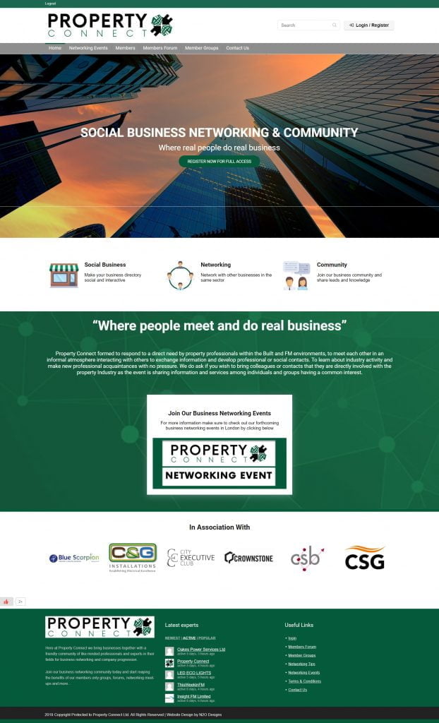 Property Connect Website Design Preview