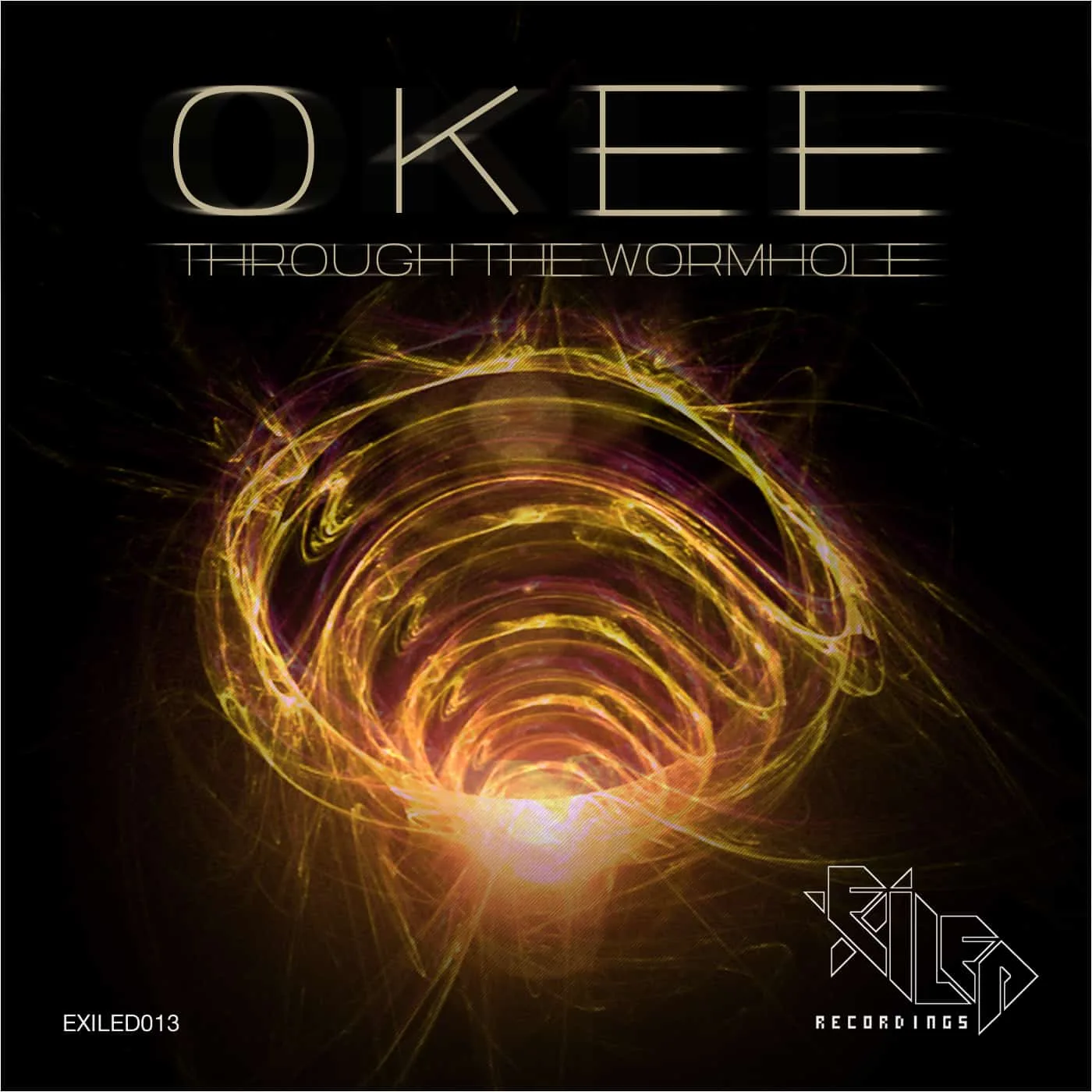 Okee - Through The Wormhole | Exiled013 Cover Art