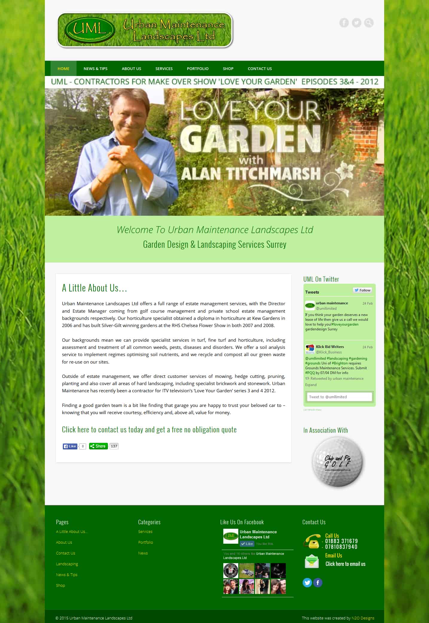 Urban Maintenance Landscapes Website