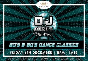 80's & 90's Dance Classics DJ Night Flyer A5