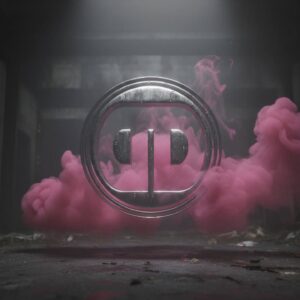 Different Drumz 3D Logo Metal Smoke