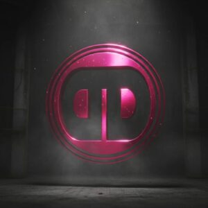 Different Drumz 3D Logo Pink Metal