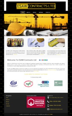 ESAW Contracts Ltd Website Design by N2O Designs