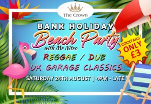 Bank Holiday Beach Party Flyer Design A5