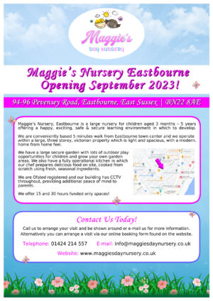 Maggie's Day Nursery Eastbourne A5 Flyer Final JPG