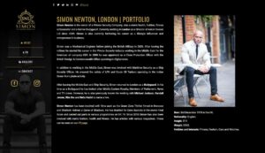 Simon Newton Portfolio Website Design by N2O Designs